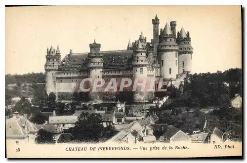 Ansichtskarte AK Chateau de Pierrefonds Vue prise de la Roche