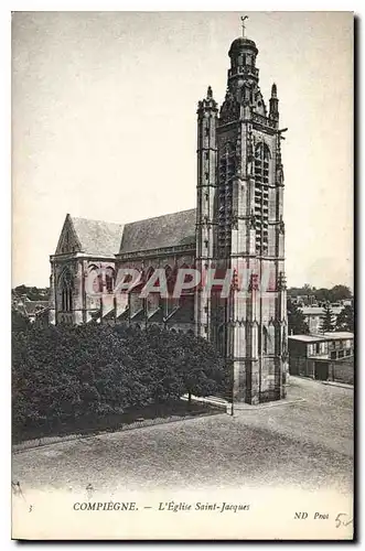 Cartes postales Compiegne L'Eglise Saint Jacques