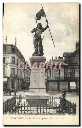 Cartes postales Compiegne la Statue de Jeanne D'Arc