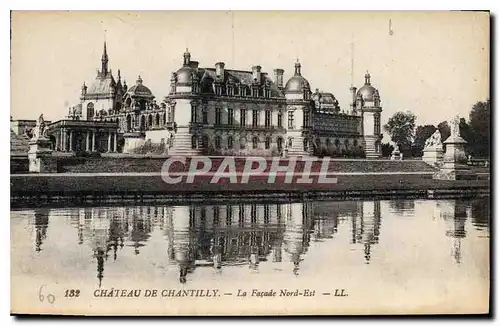 Cartes postales Chateau de Chantilly la Facade Nord Est