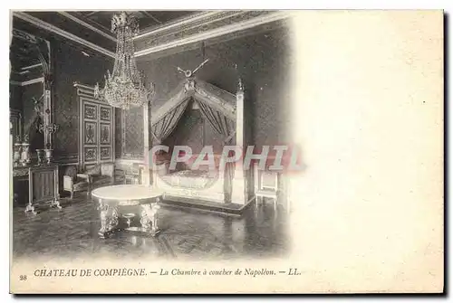 Cartes postales Chateau de Compiegne la Chambre a coucher de Napoleon