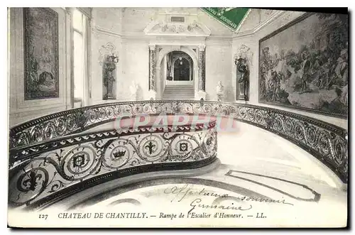 Ansichtskarte AK Chateau de Chantilly Rampe de l'Escalier d'Honneur