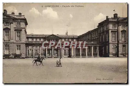 Cartes postales Compiegne facade du Chateau