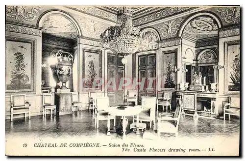 Cartes postales Chateau de Compiegne Salon des Fleurs