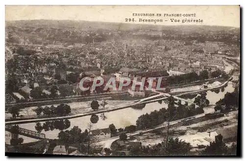 Ansichtskarte AK Excursion en Franche Comte Besancon Vue generale