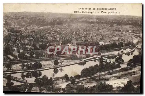 Cartes postales Excursion en Franche Comte Besancon Vue generale