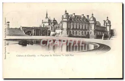 Cartes postales Chateau de Chantilly Vue prise du Parterre