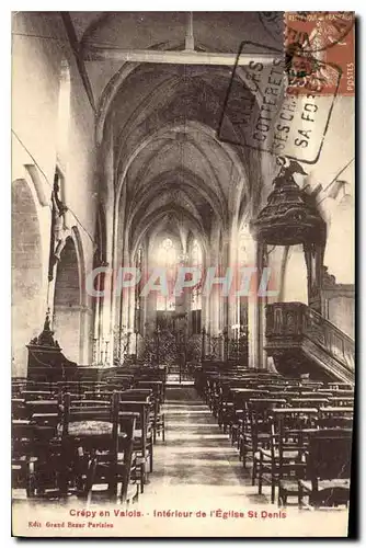 Ansichtskarte AK Crepy en Valois Interieur de l'Eglise St Denis