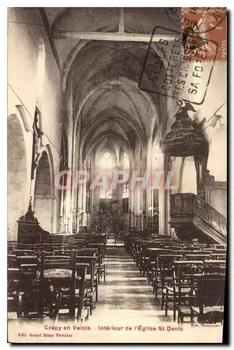 Cartes postales Crepy en Valois Interieur de l'Eglise St Denis