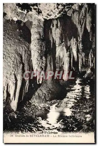 Ansichtskarte AK Les Pyrenees Grottes de Betharram la Riviere inferieure