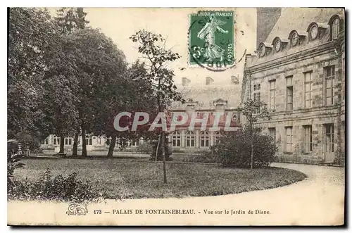 Ansichtskarte AK Palais de Fontainebleau Vue sur le Jardin de Diane