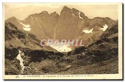 Ansichtskarte AK Cauterets le Vignemale et la Cascade des Oulettes de Gaube