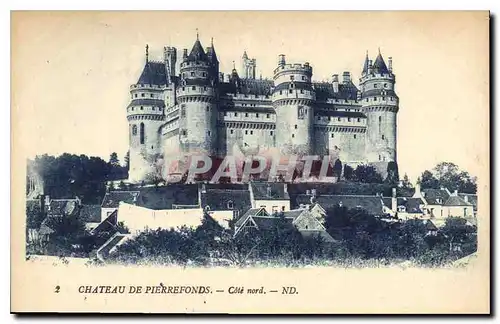 Ansichtskarte AK Chateau de Pierrefonds Cote nord