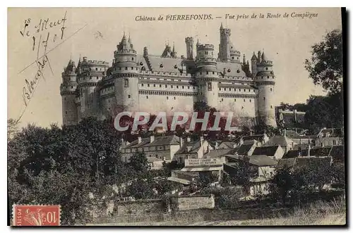 Ansichtskarte AK Chateau de Pierrefonds Vue prise de la Route de Compiegne