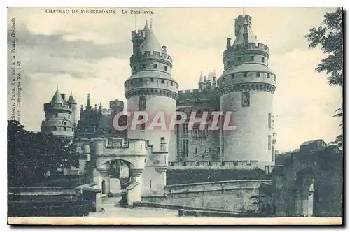 Ansichtskarte AK Chateau de Pierrefonds le Pont Levis