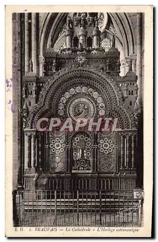 Cartes postales Beauvais la Cathedrale l'Horloge astronomique