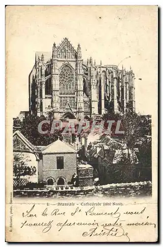 Cartes postales Beauvais Cathedrale cote Nord