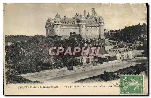 Ansichtskarte AK Chateau de Pierrefonds Vue prise du Lac