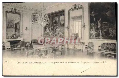 Cartes postales Chateau de Compiegne Le grand salon de Reception