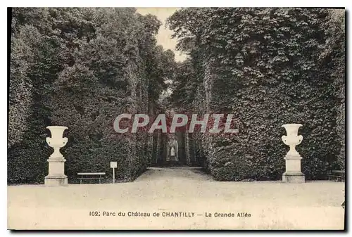 Cartes postales Parc du Chateau de Chantilly La Grande Allee