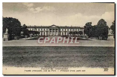 Cartes postales Palais de Compiegne Facade principale cote du Parc
