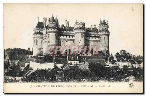 Cartes postales Chateau de Pierrefonds Cote nord