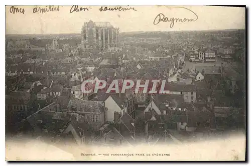 Cartes postales Beauvais Vue panoramique prise de St Etienne