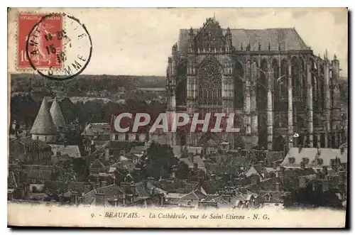 Cartes postales Beauvais  La Cathedrale vue de Saint Etienne