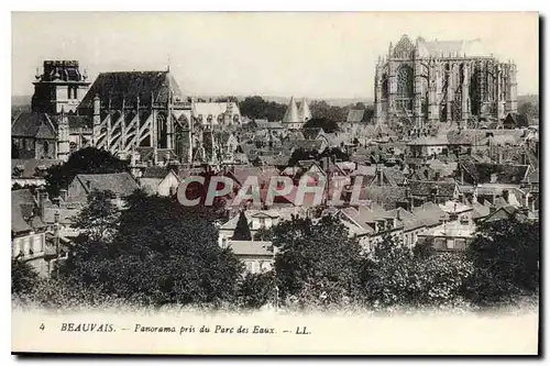 Cartes postales Beauvais  Panorama pris du Parc des Eaux