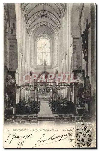 Cartes postales Beauvais  L'Eglise Saint Etienne La Nef