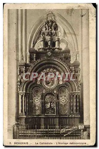 Cartes postales Beauvais  La Cathedrale L'Horloge Astronomique