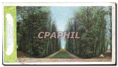 Cartes postales Voyage aux Environs de Paris Chantilly Les Trois Allees