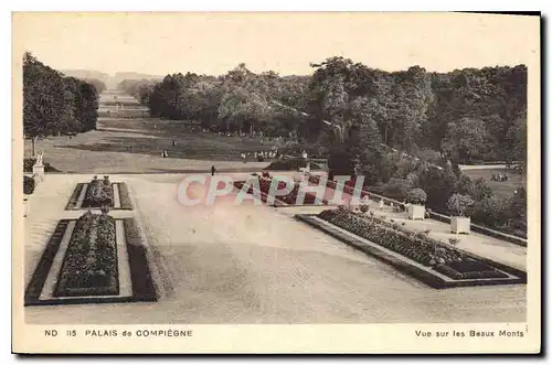 Ansichtskarte AK Palais de Compiegne Vue sur les Beaux Monts