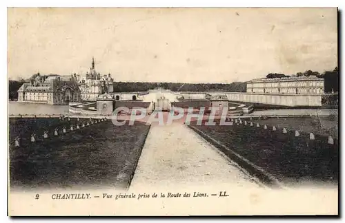 Ansichtskarte AK Chantilly Vue generale prise de la Route des Lions