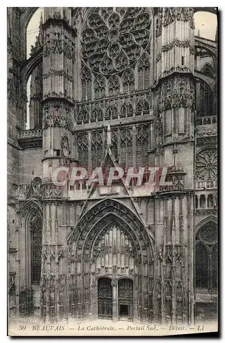 Ansichtskarte AK Beauvais  La Cathedrale Portail Sud