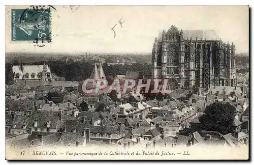 Ansichtskarte AK Beauvais  Vue panoramique de la Cathedrale et du Palais de Justice