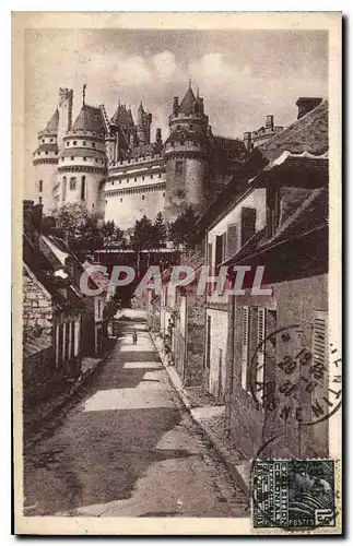 Ansichtskarte AK Pierrefonds La Rue Notre Dame et le Chateau