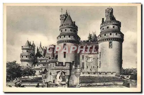 Ansichtskarte AK Chateau de Pierrefonds Oise Tours Jules Cesar et Charlemagne