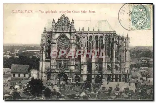 Cartes postales Beauvais Vue generale prise des Votes Saint Jean