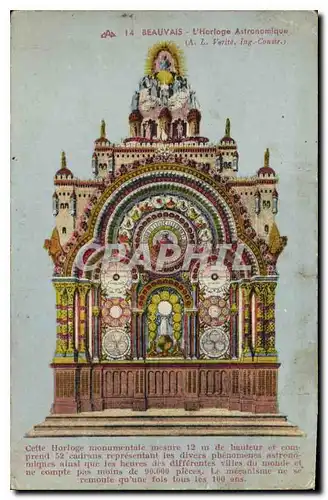 Cartes postales Beauvais L'Horlage Astronomique