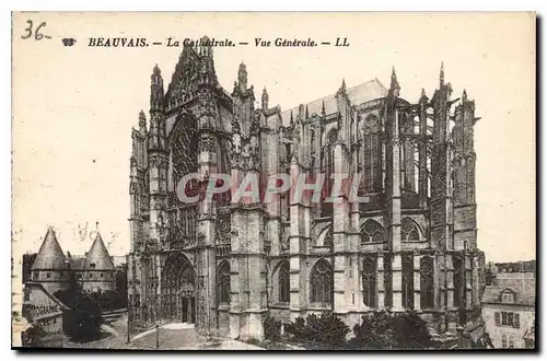 Ansichtskarte AK Beauvais La Cathedrale Vue Generale