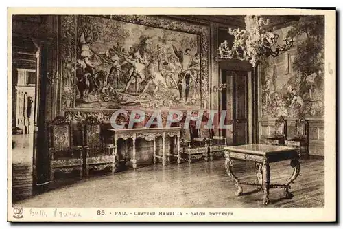 Cartes postales Pau Chateau Henri IV Salon d'Attente