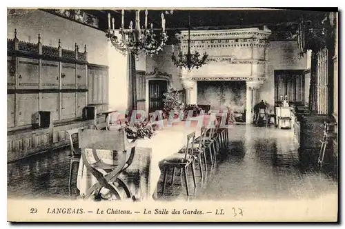 Cartes postales Langeais Le Chateau La Salle des Gardes