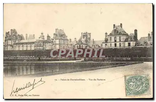 Ansichtskarte AK Palais de Fontainebleau Vue du Parterre
