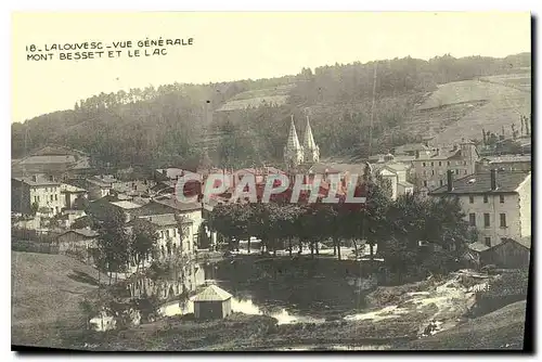 REPRO La Louvesc Vue generale Mont Besset et le Lac