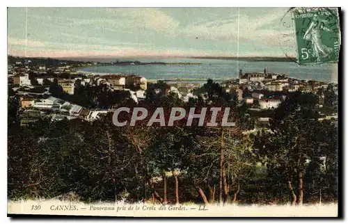 Cartes postales Cannes Panorama pris de la Croix des Gardes