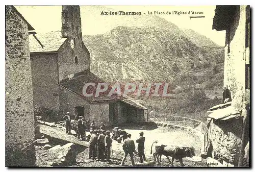 REPRO Ax les Thermes La Place de l'Eglise d'Ascou