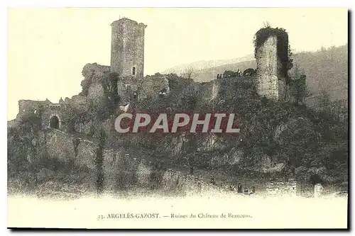 REPRO Argeles Gazost Ruines du Chateau de Beauvens