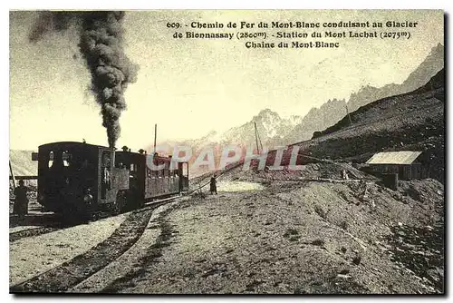 REPRO Chemin de fer du Mont Blanc Conduisant au Glacier de Bionnassay