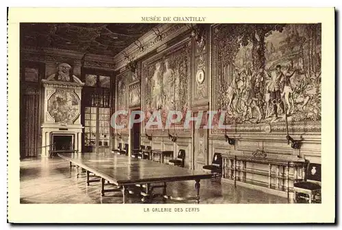 Cartes postales Musee de Chantilly La Galerie des Cerfs